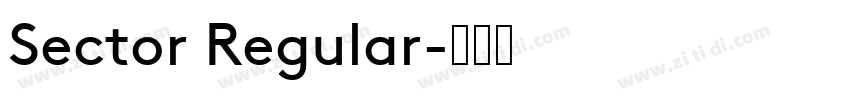 Sector Regular字体转换